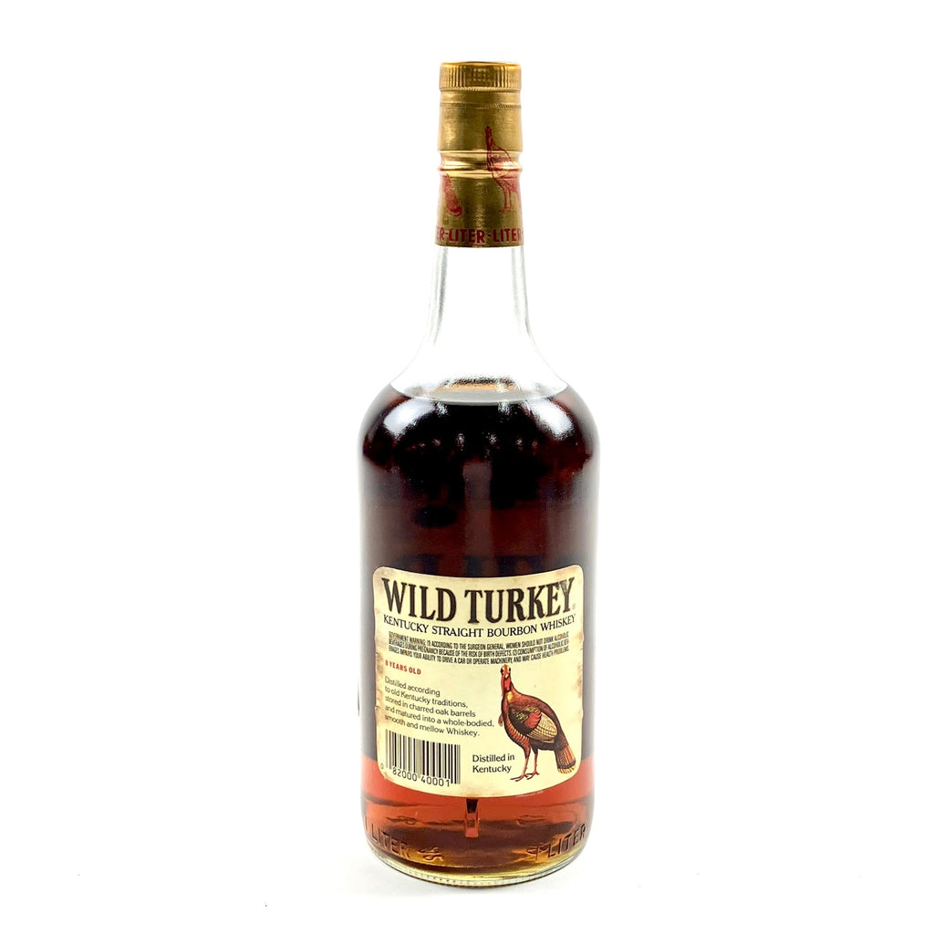 ワイルドターキー WILD TURKEY 8年 旧旧ラベル 1000ml アメリカンウイスキー 【古酒】