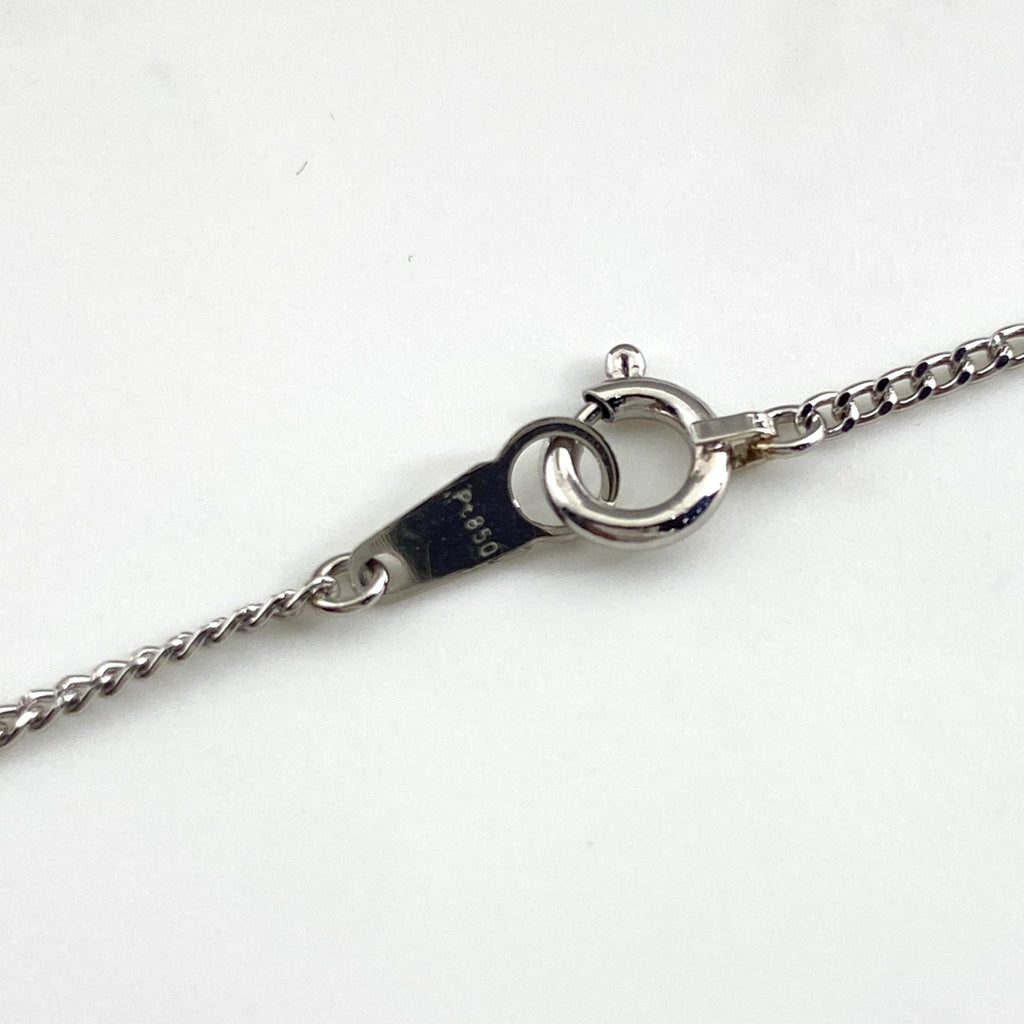 ダイヤモンド デザインネックレス プラチナ ペンダント ネックレス Pt900 Pt850 ダイヤモンド レディース 【中古】nbjwl