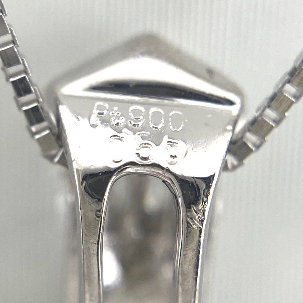 クロスモチーフ デザインネックレス プラチナ ペンダント メレダイヤ 十字架 ネックレス Pt900 Pt850 ダイヤモンド レディース 【中古】nbjwl