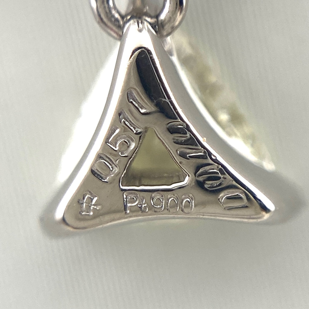 ダイヤモンド デザインネックレス プラチナ ペンダント メレダイヤ ネックレス Pt900 Pt850 ダイヤモンド レディース 【中古】nbjwl