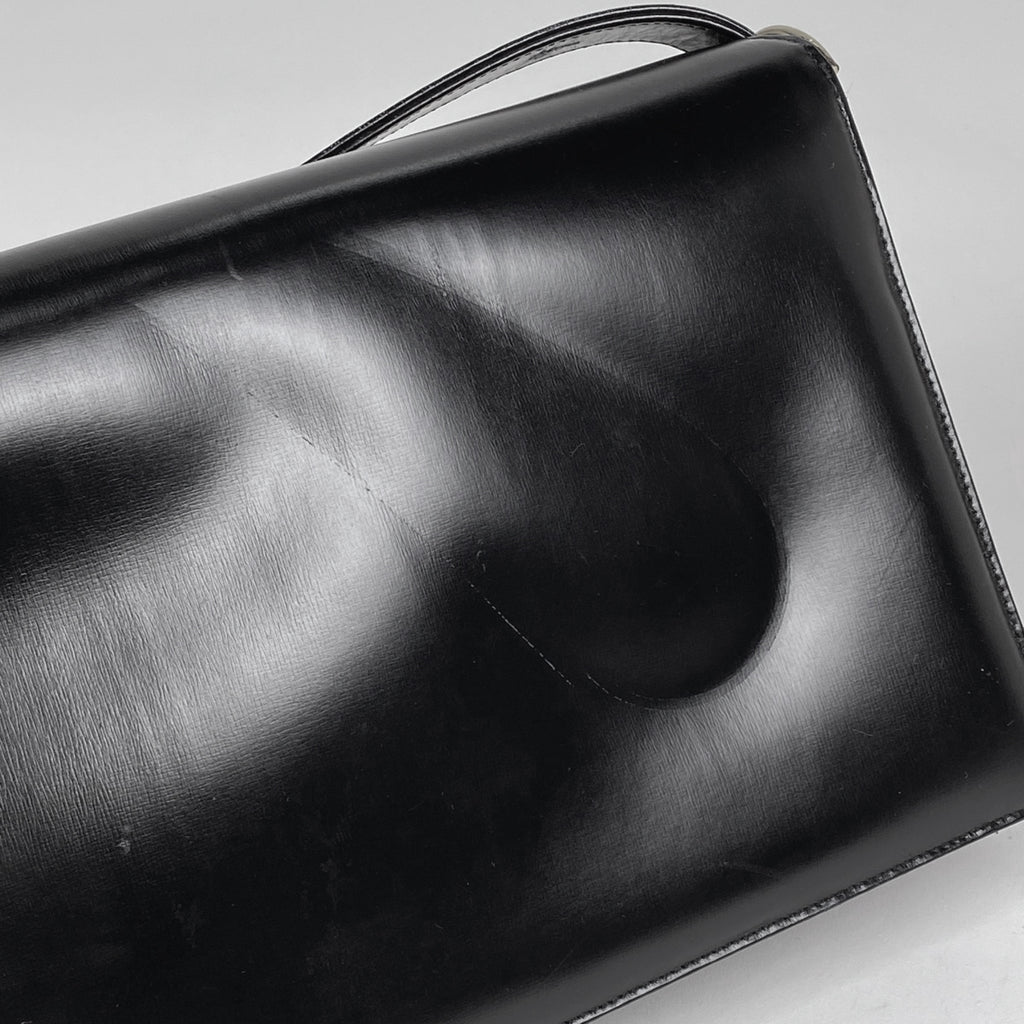セリーヌ 馬車金具 ショルダーバッグ 肩掛け ショルダーバッグ レザー ブラック レディース 【中古】brbag