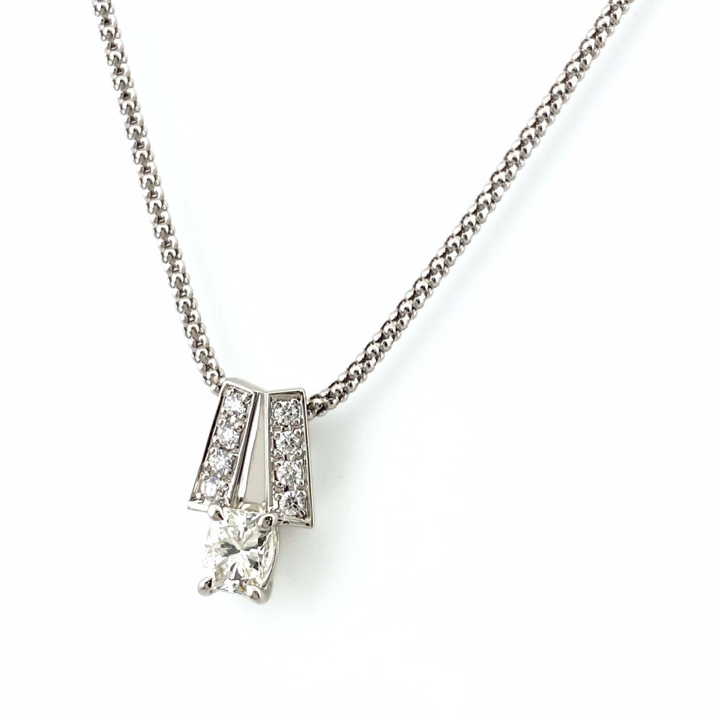 ポーラ メレダイヤ デザインネックレス プラチナ ペンダント ネックレス Pt900 Pt850 ダイヤモンド レディース 【中古】brjwl