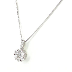 メレダイヤ デザインネックレス プラチナ ペンダント ネックレス Pt900 Pt850 ダイヤモンド レディース 【中古】nbjwl