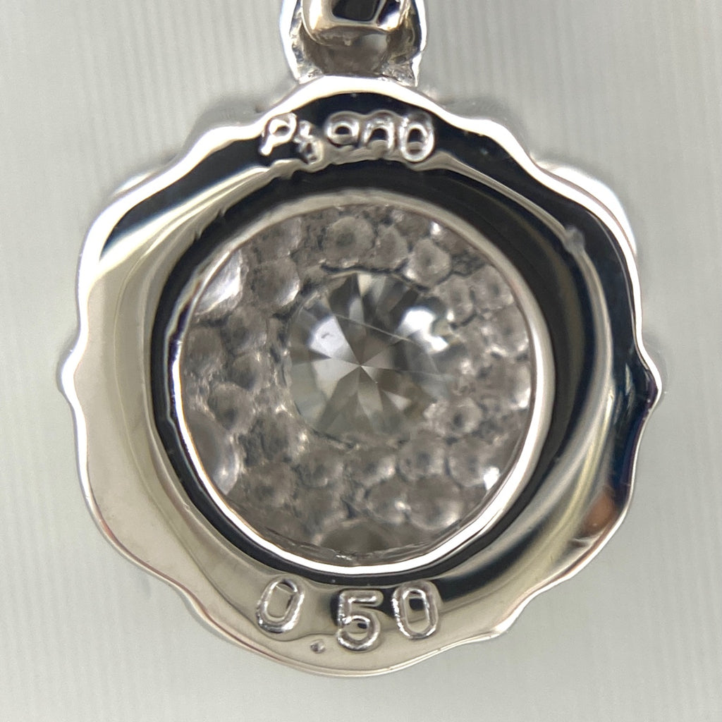 メレダイヤ デザインネックレス プラチナ ペンダント ネックレス Pt900 Pt850 ダイヤモンド レディース 【中古】nbjwl