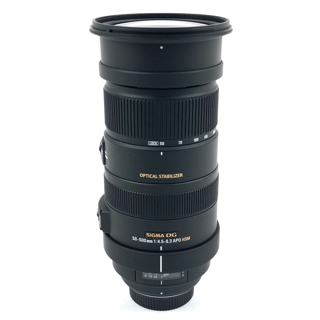 シグマ SIGMA APO 50-500mm F4.5-6.3 DG OS HSM (ニコンF用) 一眼カメラ用レンズ（オートフォーカス） 【中古】