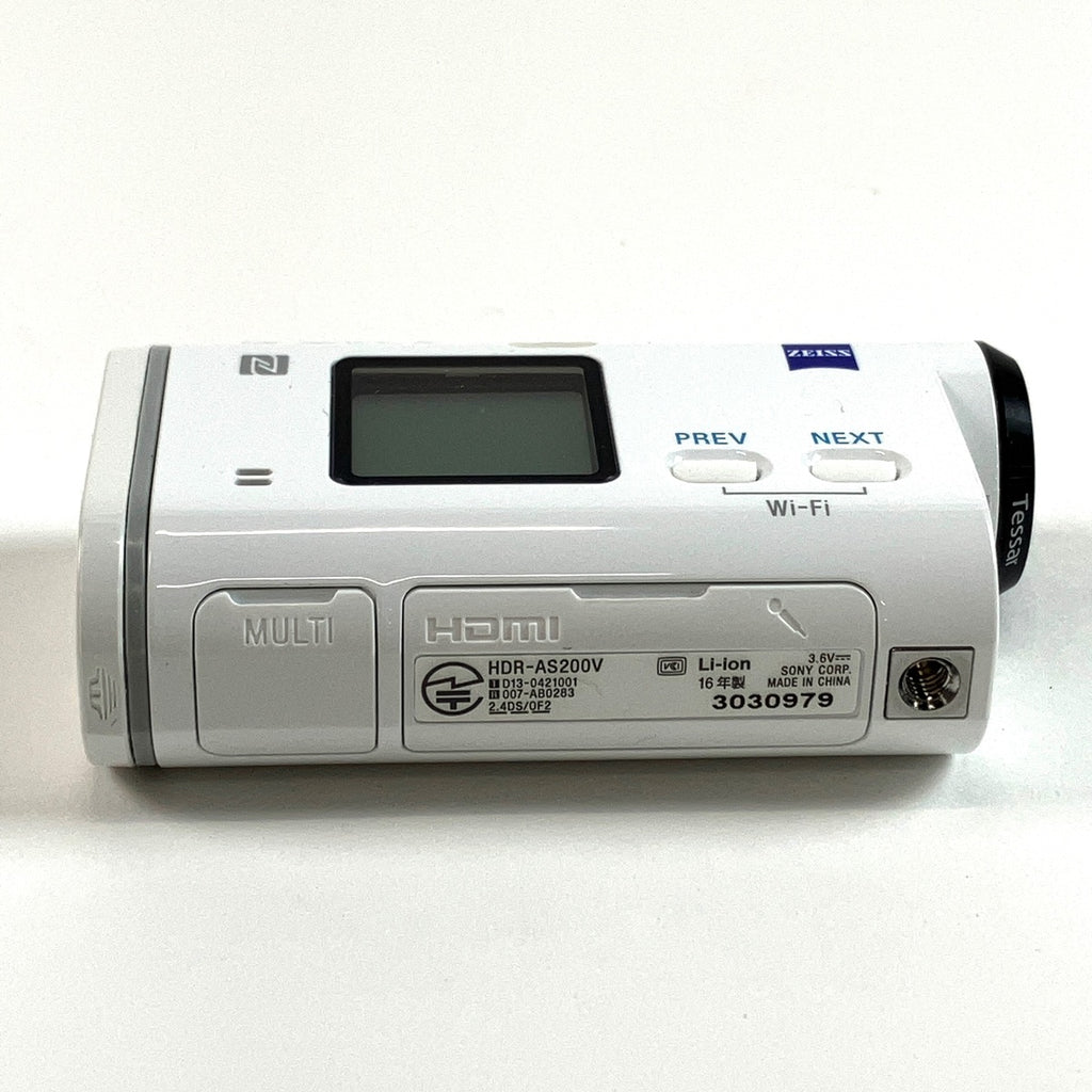 ソニー SONY HDR-AS200V WC アクションカム ＋ RM-LVR2 ライブビューリモコン デジタルビデオカメラ 【中古】