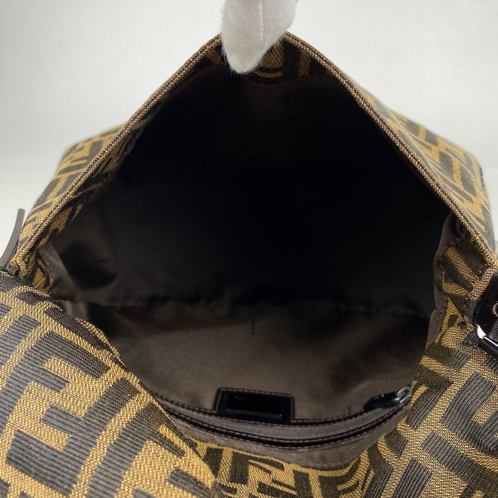 フェンディ ズッカ柄 ショルダーバッグ ハンドバッグ ショルダーバッグ キャンバス ブラウン 8BR001 レディース 【中古】brbag