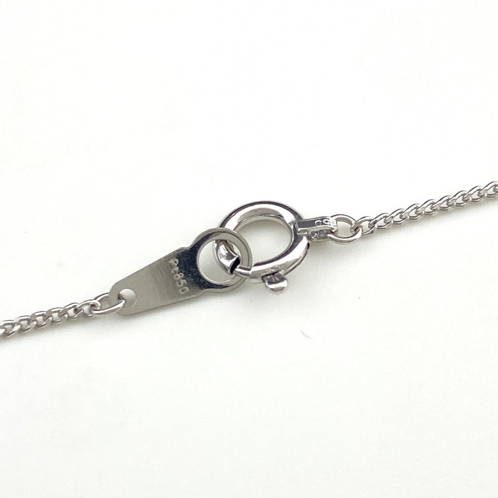 ルビー デザインネックレス プラチナ ペンダント メレダイヤ ネックレス Pt900 Pt850 ルビー レディース 【中古】nbjwl