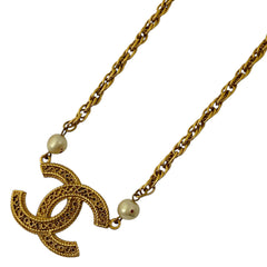 シャネル ココマーク フェイクパール ネックレス チョーカー ネックレス レディース 【中古】bracc