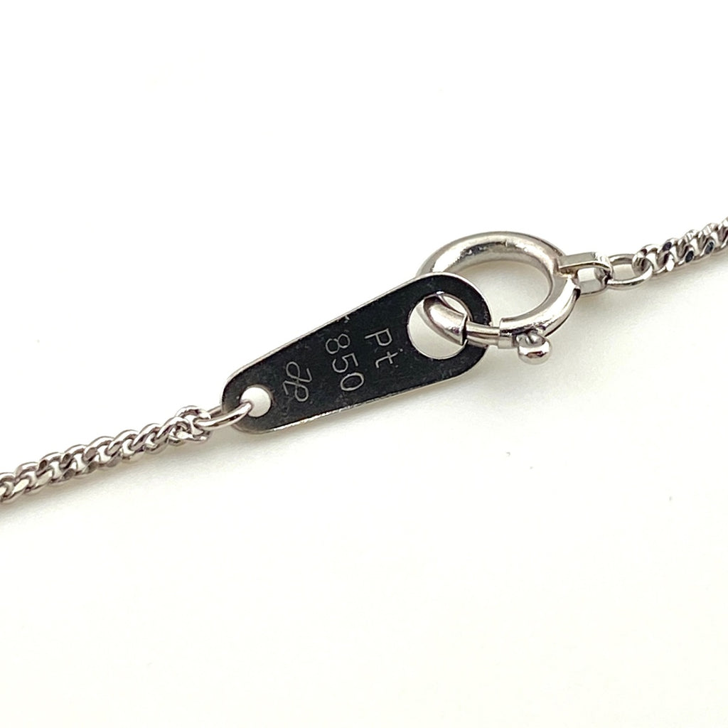 ルビー デザインネックレス プラチナ ペンダント メレダイヤ ネックレス Pt850 ルビー ダイヤモンド レディース 【中古】nbjwl