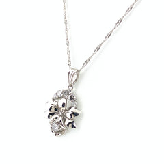 メレダイヤ デザインネックレス プラチナ ペンダント ネックレス Pt900 Pt850 ダイヤモンド レディース 【中古】nbjwl