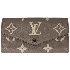 ルイ・ヴィトン ポルトフォイユ サラ バイカラー 二つ折り 長財布 モノグラムアンプラント トゥルトレール クレーム M81049 レディース 【中古】brbag