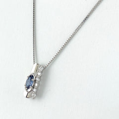 PT900 PT850 アレキサンドライトライト ネックレス プラチナ 0.21CT レディース 中古 在庫一掃 nbjwl