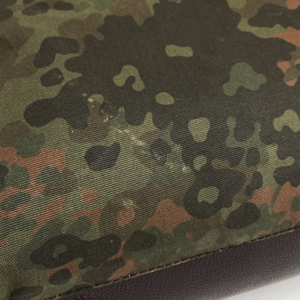 バーバリー ロゴ トートバッグ カモフラ 迷彩柄 ハンドバッグ トートバッグ キャンバス グリーン レディース 【中古】brbag