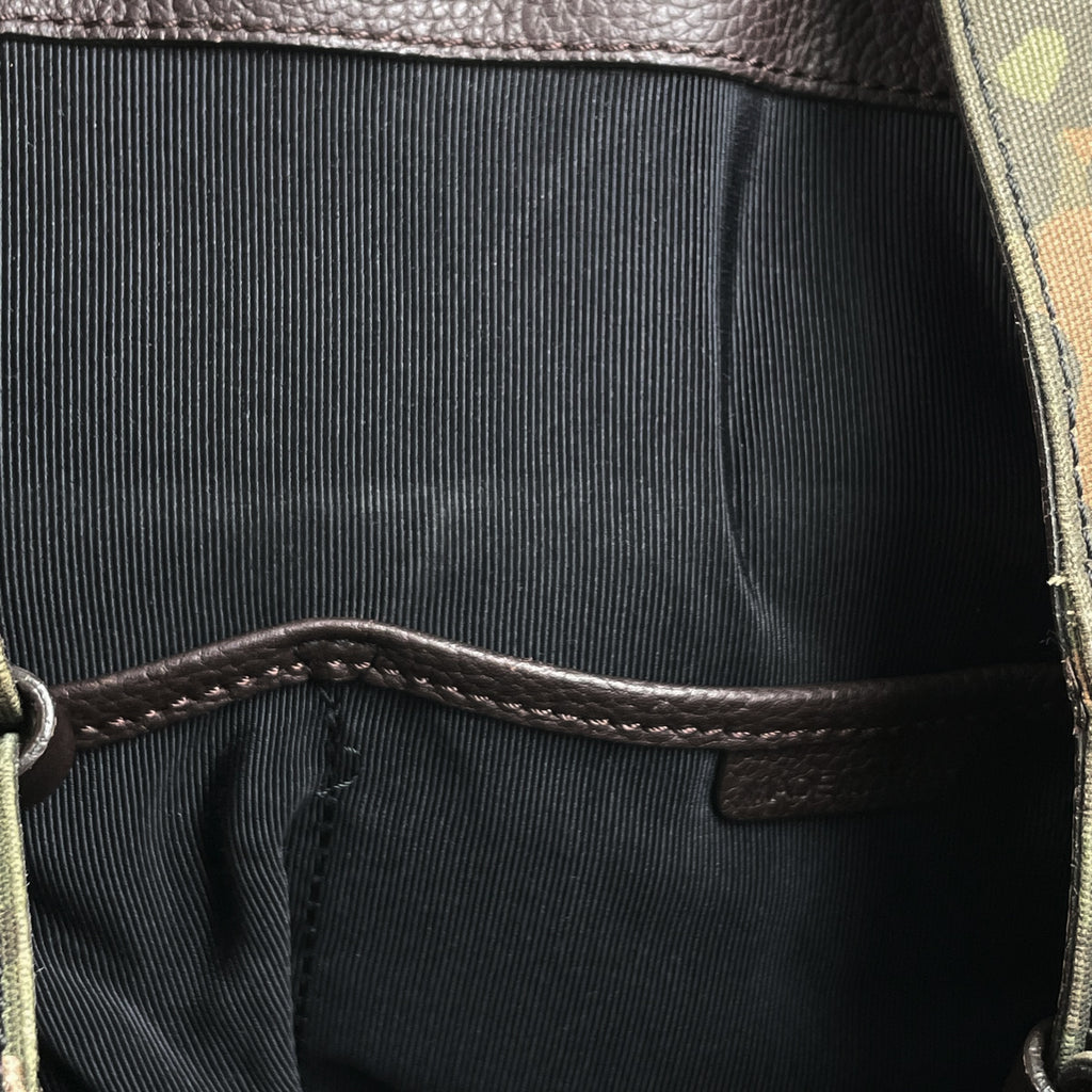 バーバリー ロゴ トートバッグ カモフラ 迷彩柄 ハンドバッグ トートバッグ キャンバス グリーン レディース 【中古】brbag