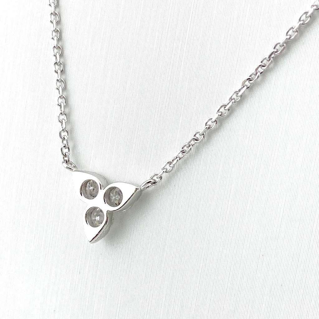 メレダイヤ デザインネックレス プラチナ ペンダント ネックレス Pt900 Pt850 ダイヤモンド レディース 【中古】nbjwl