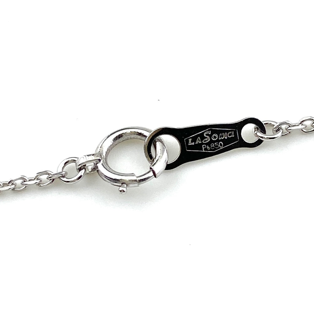 メレダイヤ デザインネックレス プラチナ ペンダント ネックレス Pt900 Pt850 ダイヤモンド レディース 【中古】nbjwl