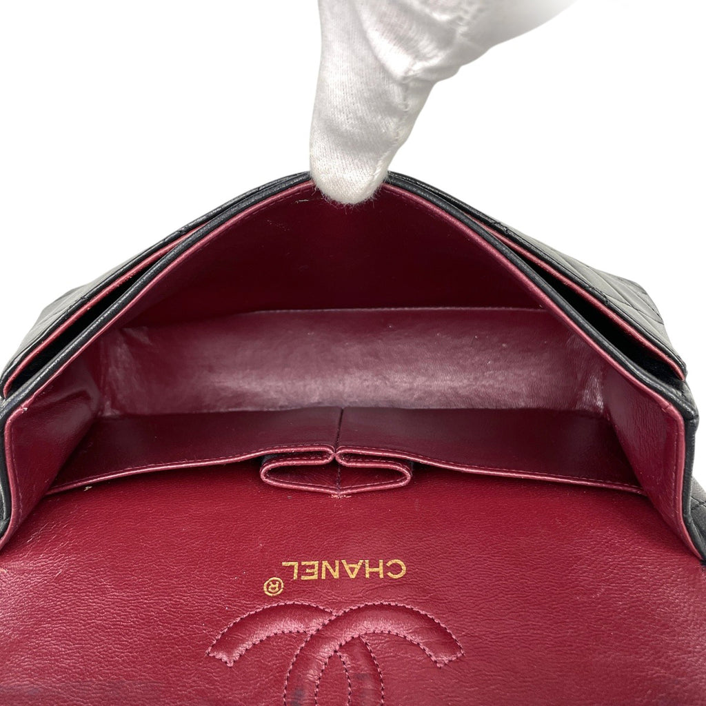【ジャンク品】シャネル マトラッセ Wフラップ チェーン ショルダーバッグ ココマーク ショルダーバッグ レザー ブラック A01113 レディース 【中古】brbag