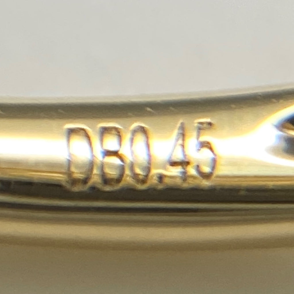 メレダイヤ デザインリング YG イエローゴールド 指輪 リング 13.5号 K18 YG ダイヤモンド レディース 【中古】nbjwl