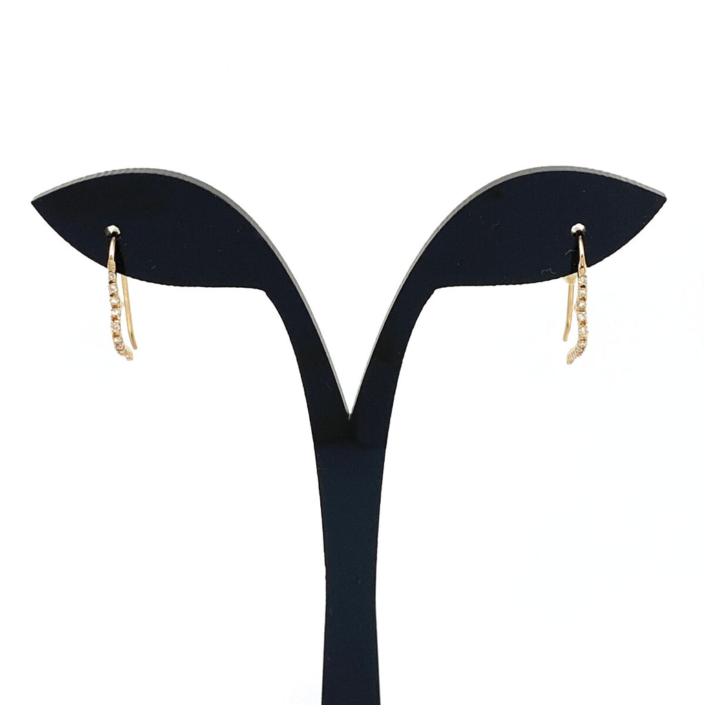 メレダイヤ デザインピアス PG ピンクゴールド ピアス K18 ダイヤモンド レディース 【中古】nbjwl