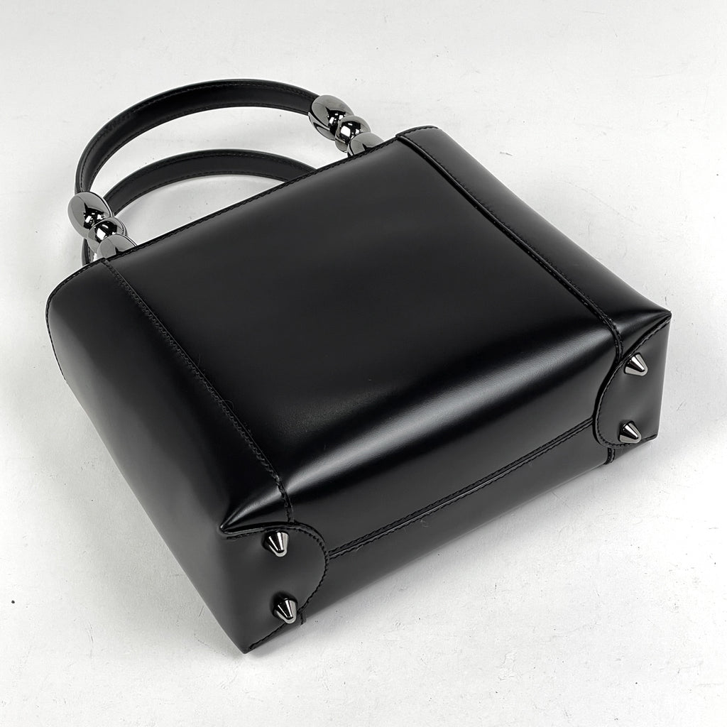 クリスチャンディオール マリスパール ハンドバッグ 手提げ ハンドバッグ レザー ブラック レディース 【中古】brbag