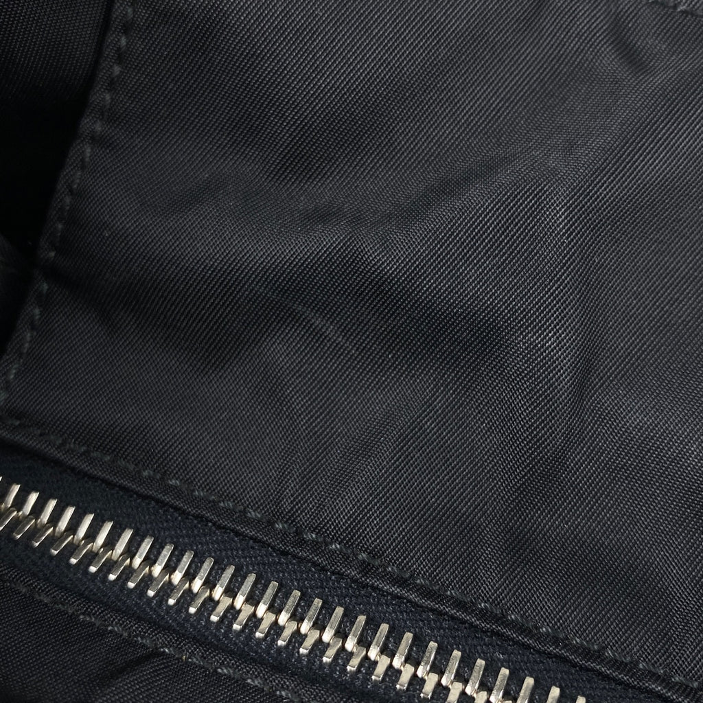 プラダ ロゴプレート ハンドバッグ トートバッグ ナイロン ネロ(ブラック) レディース 【中古】brbag