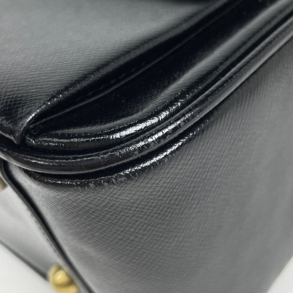 バーバリー ロゴ ショルダーバッグ ワンショルダー ハンドバッグ ショルダーバッグ レザー ブラック レディース 【中古】brbag