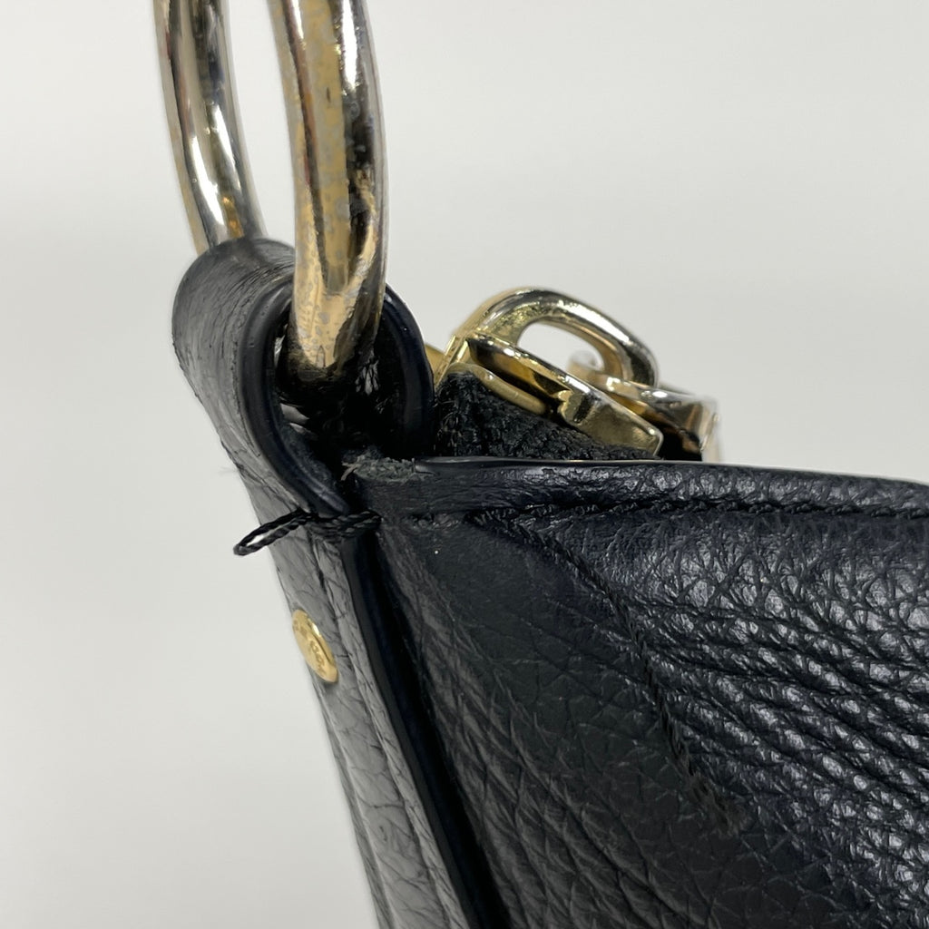 コーチ ロゴ ショルダーバッグ 2WAY ハンドバッグ アビー ダッフル 2WAY ショルダーバッグ レザー ブラック F31507 レディース 【中古】brbag