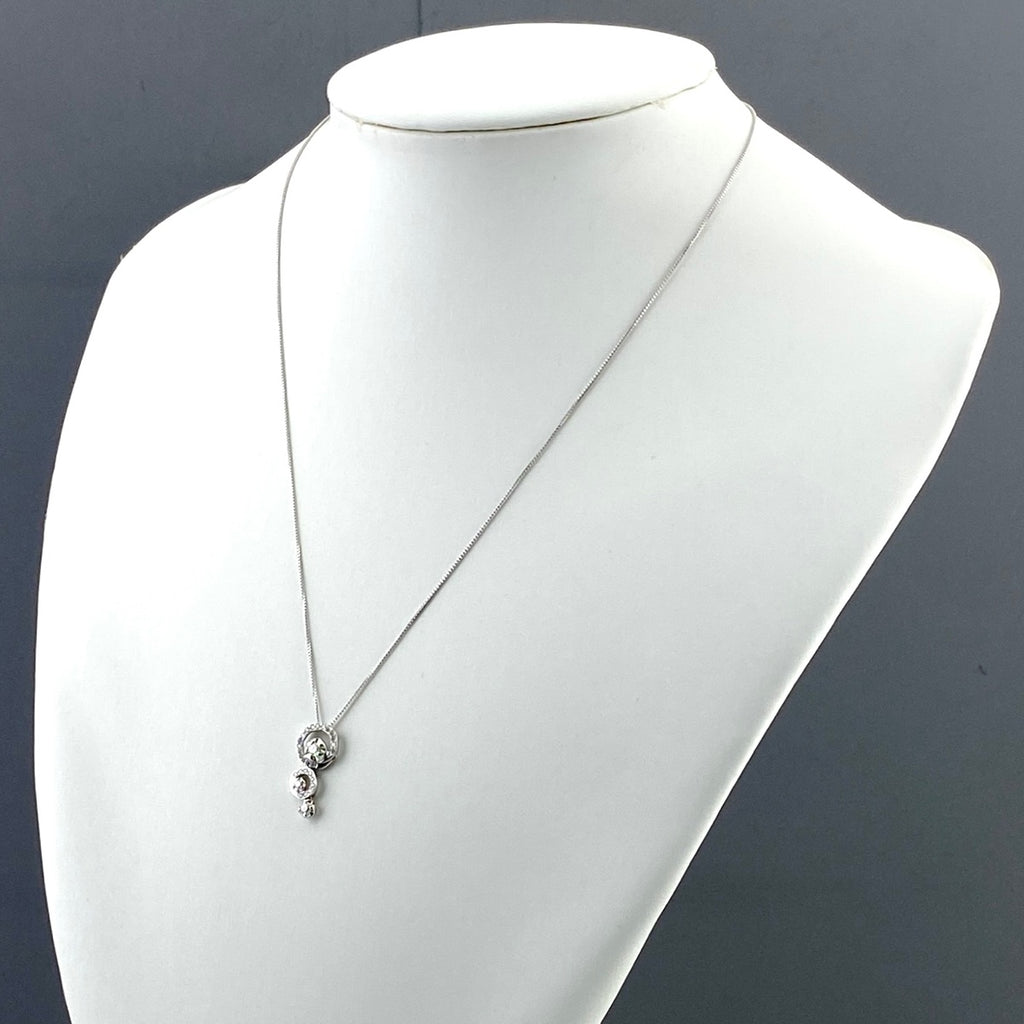 ヴァンドーム青山 メレダイヤ デザインネックレス プラチナ ペンダント ネックレス Pt950 Pt850 ダイヤモンド レディース 【中古】brjwl