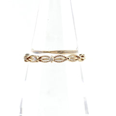 アガット メレダイヤ デザインリング YG イエローゴールド 指輪 リング 9.5号 K10 ダイヤモンド レディース 【中古】brjwl