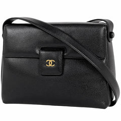 シャネル ココマーク ショルダーバッグ ワンショルダー ショルダーバッグ レザー ブラック レディース 【中古】brbag