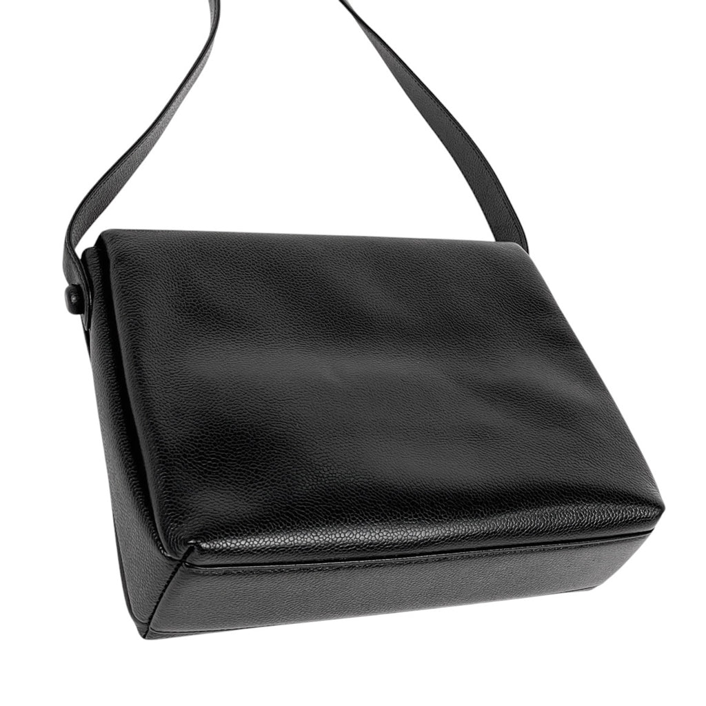 シャネル ココマーク ショルダーバッグ ワンショルダー ショルダーバッグ レザー ブラック レディース 【中古】brbag