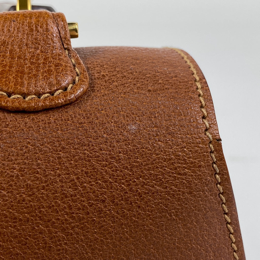 グッチ バンブー ハンドバッグ 竹 オールドグッチ 000010633 ハンドバッグ レザー ブラウン レディース 【中古】brbag