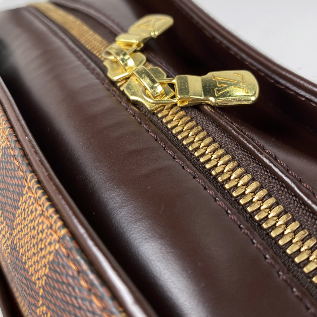 ルイ・ヴィトン サリア オリゾンタル 手提げ ハンドバッグ ダミエ ブラウン N51282 レディース 【中古】brbag