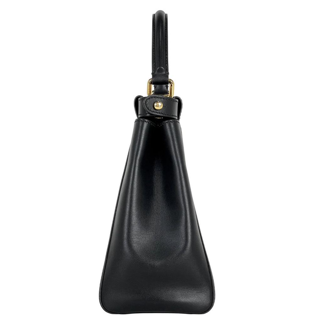 フェンディ ピーカブー ハンドバッグ 2WAY ショルダーバッグ ペカン ハンドバッグ レザー ブラック 8BN226 レディース 【中古】brbag