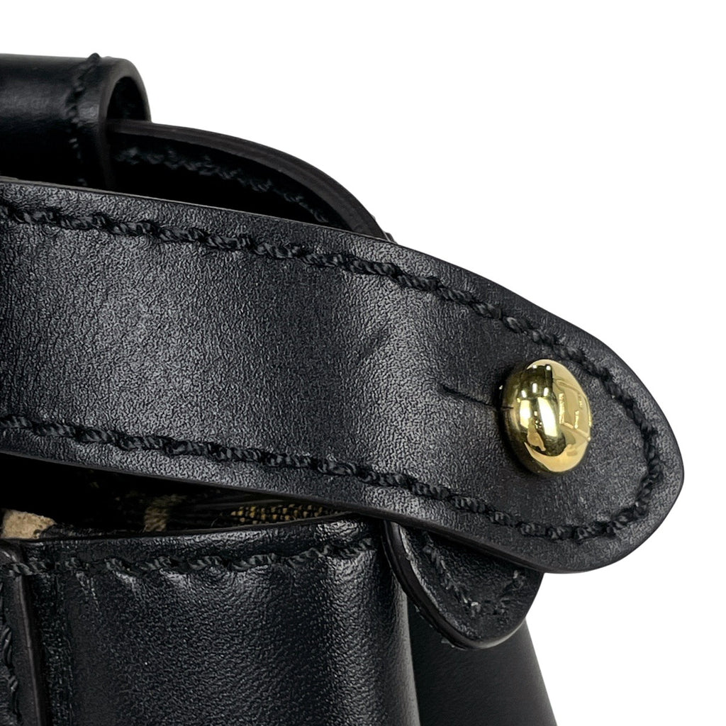 フェンディ ピーカブー ハンドバッグ 2WAY ショルダーバッグ ペカン ハンドバッグ レザー ブラック 8BN226 レディース 【中古】brbag