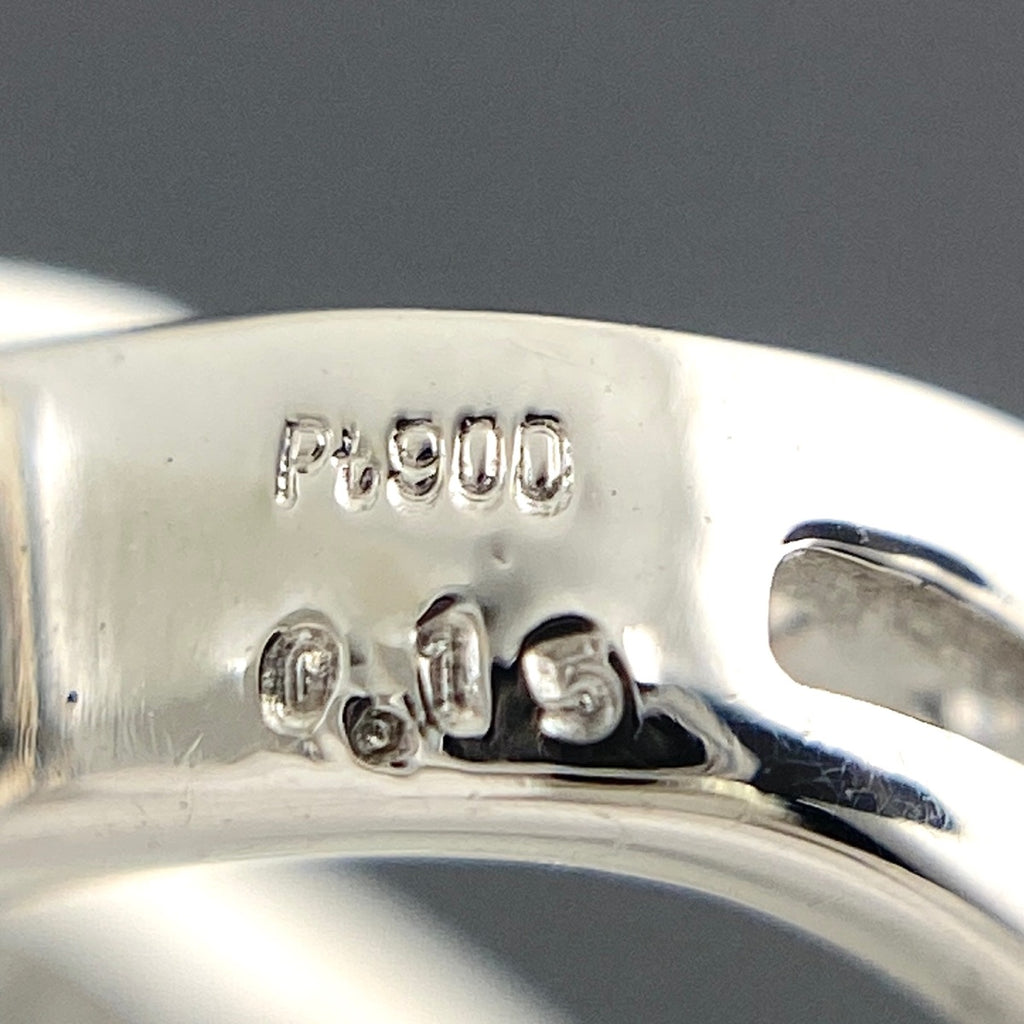 メレダイヤ デザインリング プラチナ 指輪 リング Pt900 ダイヤモンド レディース 【中古】nbjwl