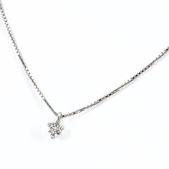 タサキ ダイヤモンド デザインネックレス WG ホワイトゴールド ペンダント ネックレス K18 WG ダイヤモンド レディース 【中古】brjwl