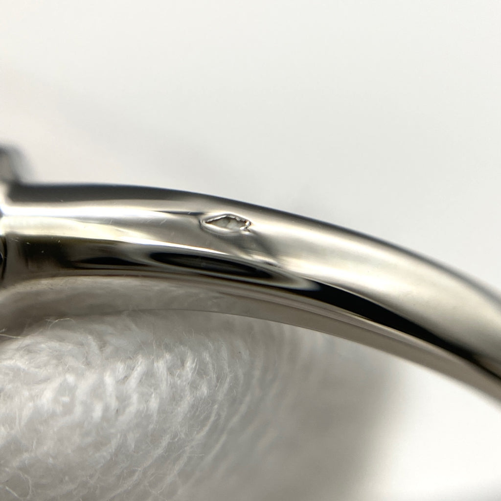 エメラルド デザインリング プラチナ 指輪 メレダイヤ リング 11号 Pt900 エメラルド ダイヤモンド レディース 【中古】nbjwl