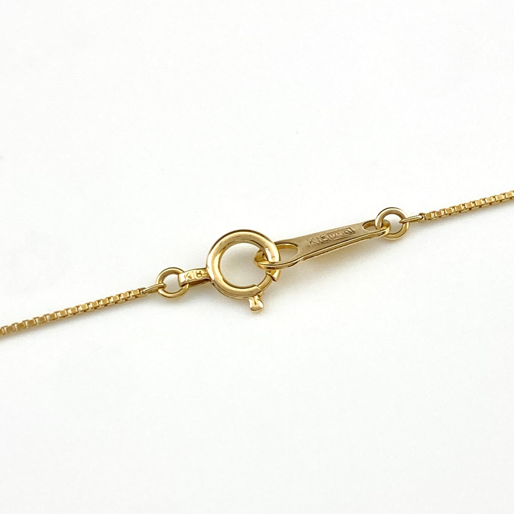 メレダイヤ デザインネックレス YG イエローゴールド ペンダント ネックレス K18 ダイヤモンド レディース 【中古】nbjwl