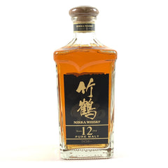 【東京都内限定お届け】ニッカ NIKKA 竹鶴 12年 ピュアモルト 角瓶 660ml 国産ウイスキー 【古酒】