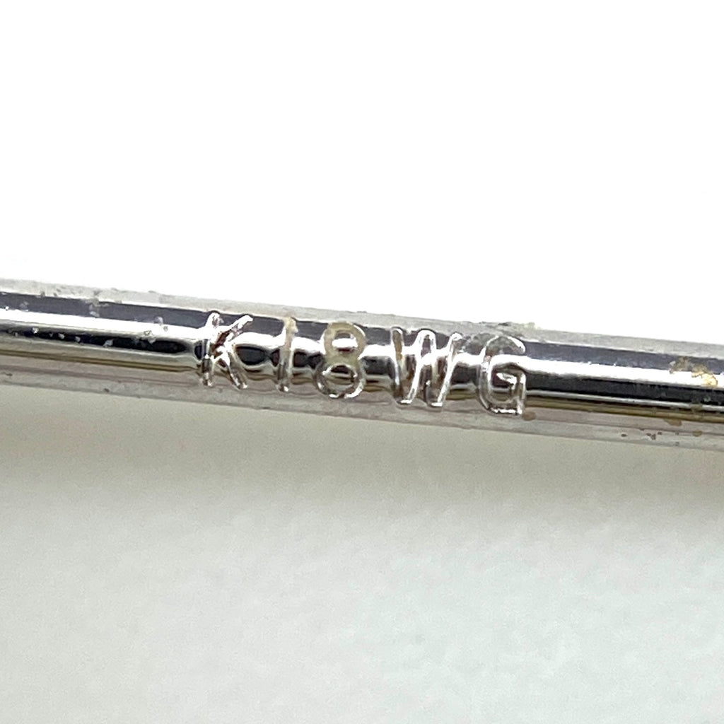 メレダイヤ デザインピアス WG ホワイトゴールド ピアス K18 WG ダイヤモンド レディース 【中古】nbjwl