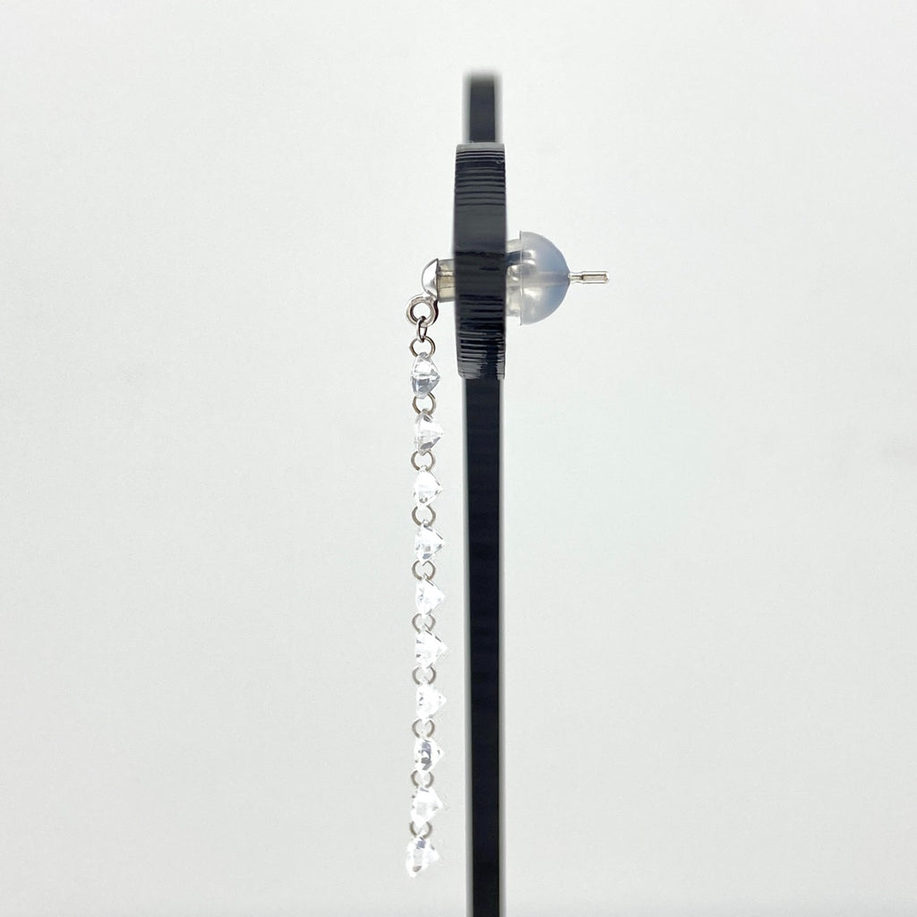 メレダイヤ デザインピアス プラチナ ピアス K18 Pt900 ダイヤモンド レディース 【中古】nbjwl