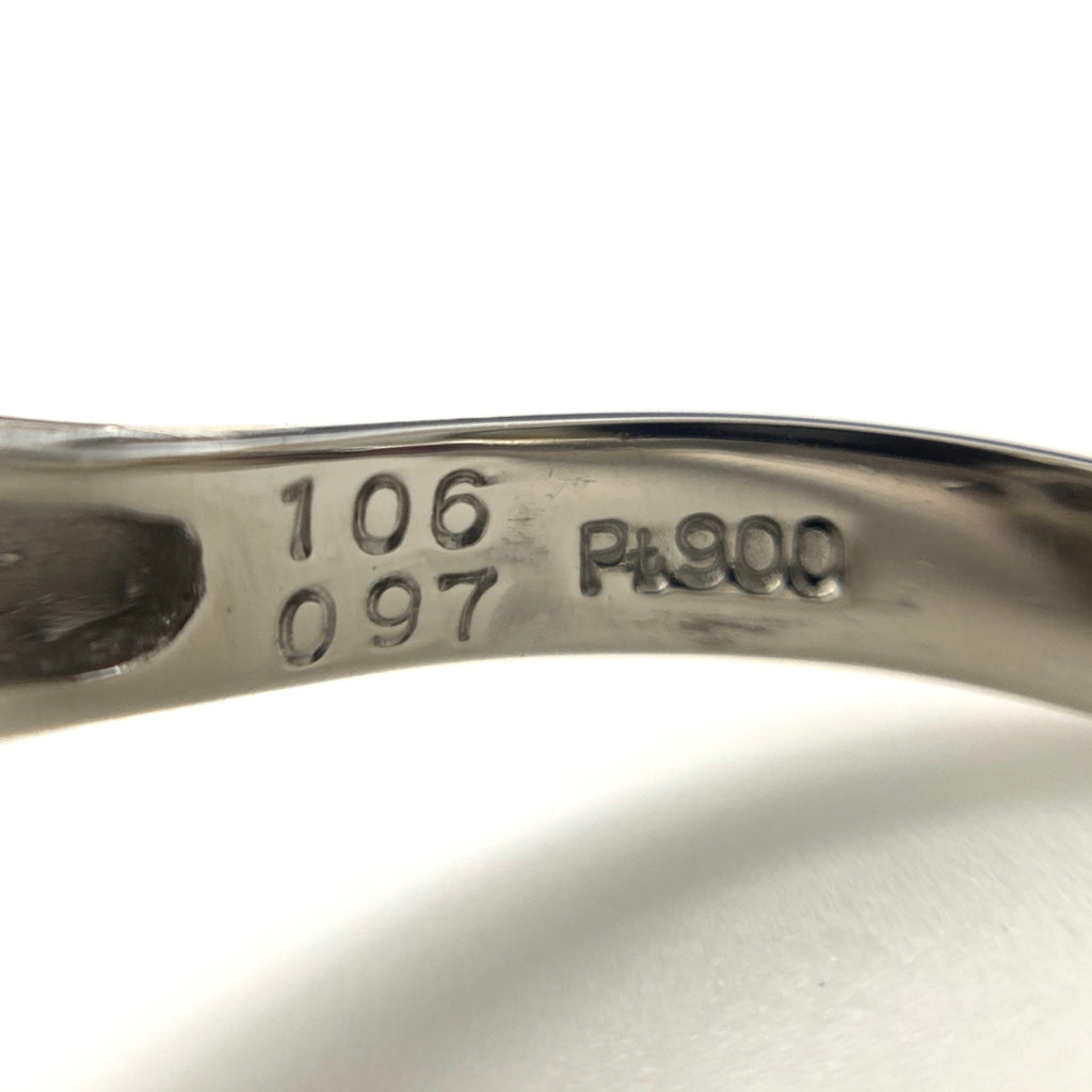 ルビー デザインリング プラチナ 指輪 メレダイヤ リング 11.5号 Pt900 ルビー ダイヤモンド レディース 【中古】nbjwl
