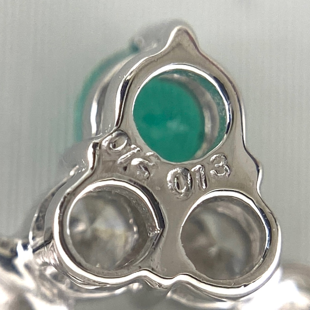 エメラルド デザインネックレス プラチナ ペンダント ネックレス Pt900 Pt850 エメラルド レディース 【中古】nbjwl