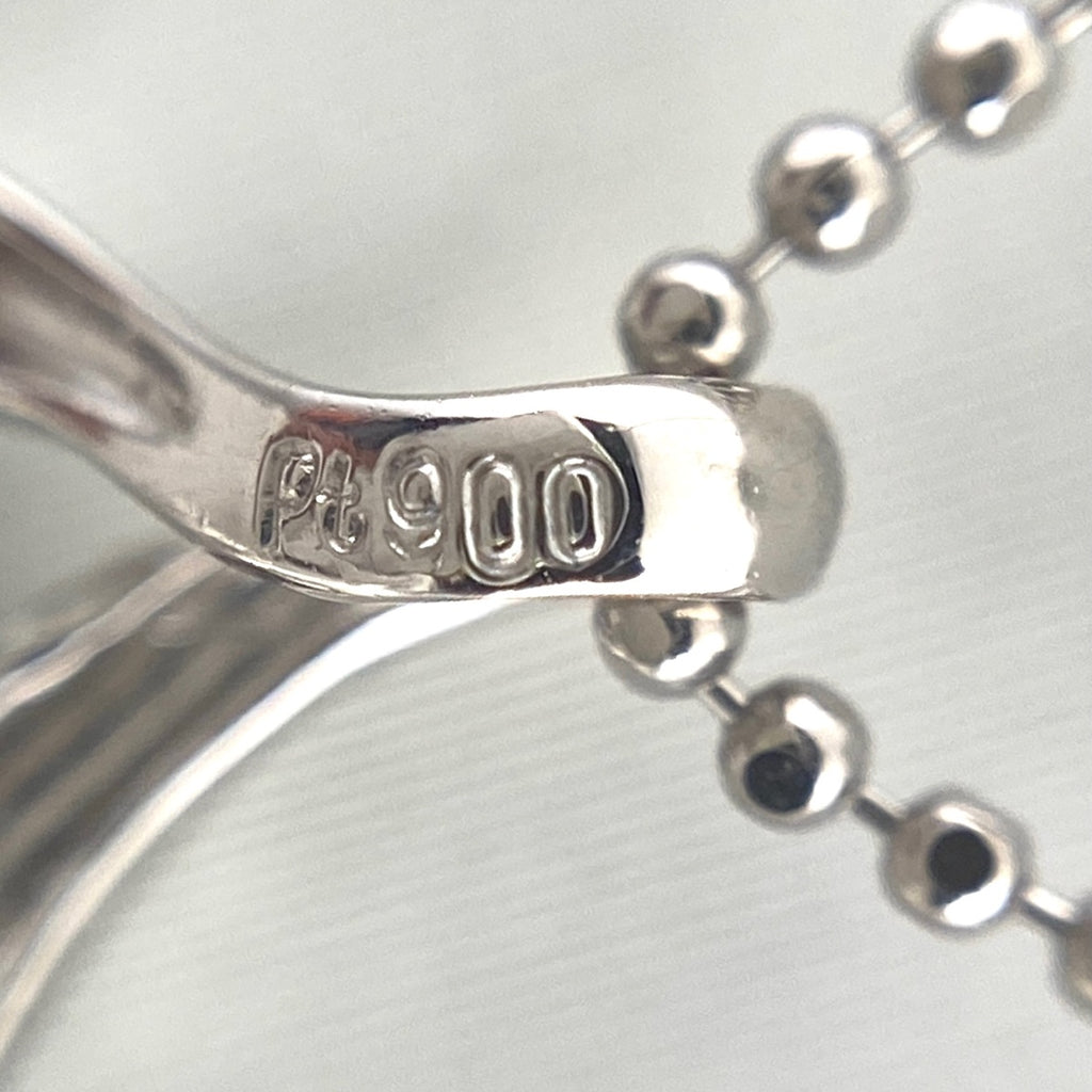 エメラルド デザインネックレス プラチナ ペンダント ネックレス Pt900 Pt850 エメラルド レディース 【中古】nbjwl