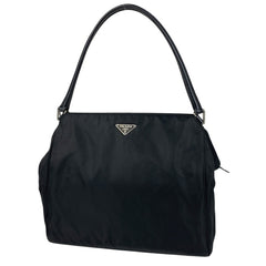 プラダ ロゴプレート ショルダーバッグ トートバッグ ショルダーバッグ ナイロン ネロ(ブラック) レディース 【中古】brbag