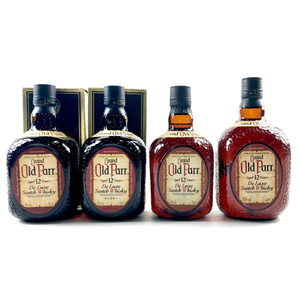 オールドパー Old Parr 12年 デラックス スコッチ 750ml ウイスキー セット 【古酒】