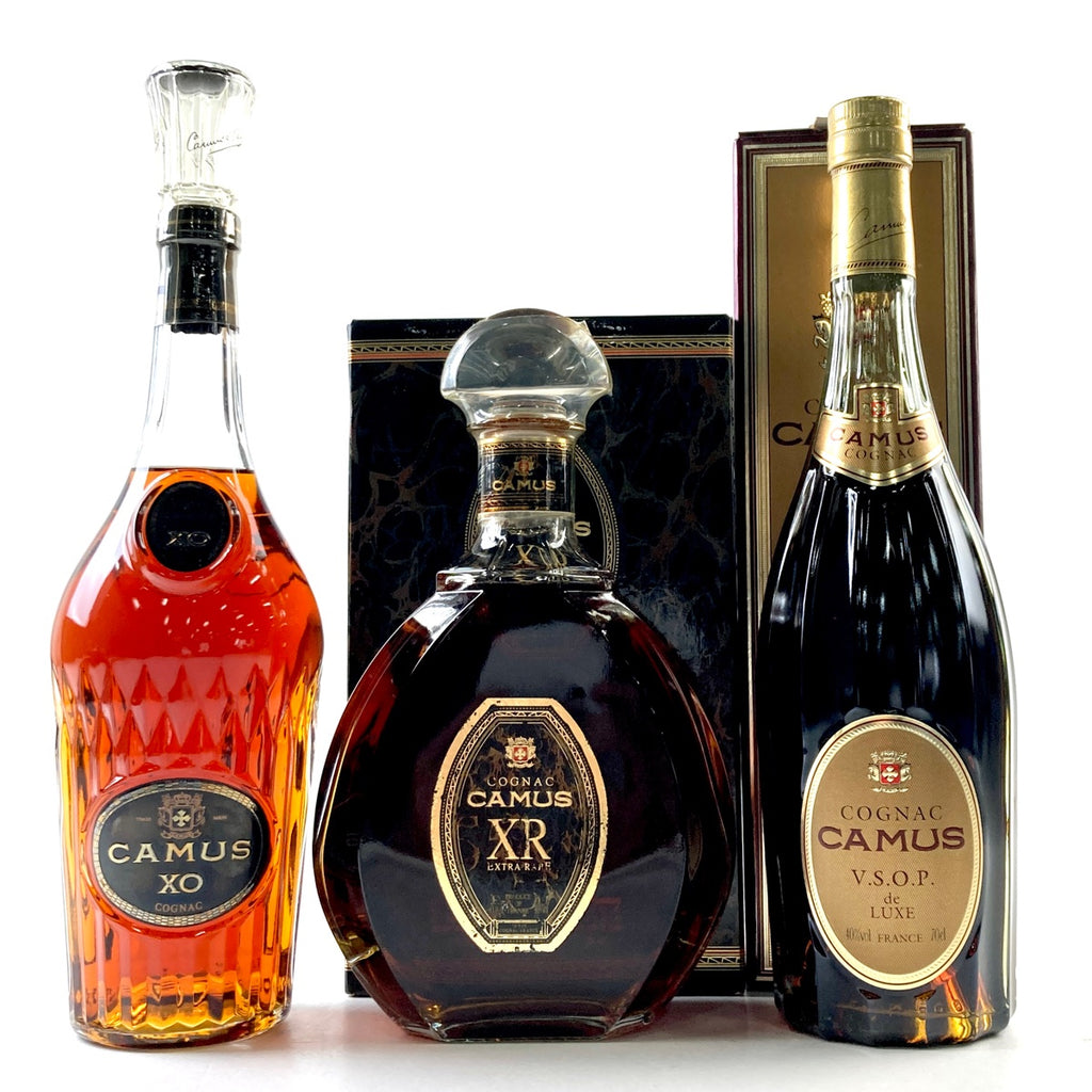 バイセル公式】カミュ CAMUS XO ロングネック XR エクストラレア VSOP デラックス コニャック 700ml ブランデー セット 【古酒】  - バイセルブランシェ