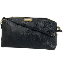 バーバリー ロゴ ショルダーバッグ 斜め掛け ショルダーバッグ レザー ブラック レディース 【中古】brbag